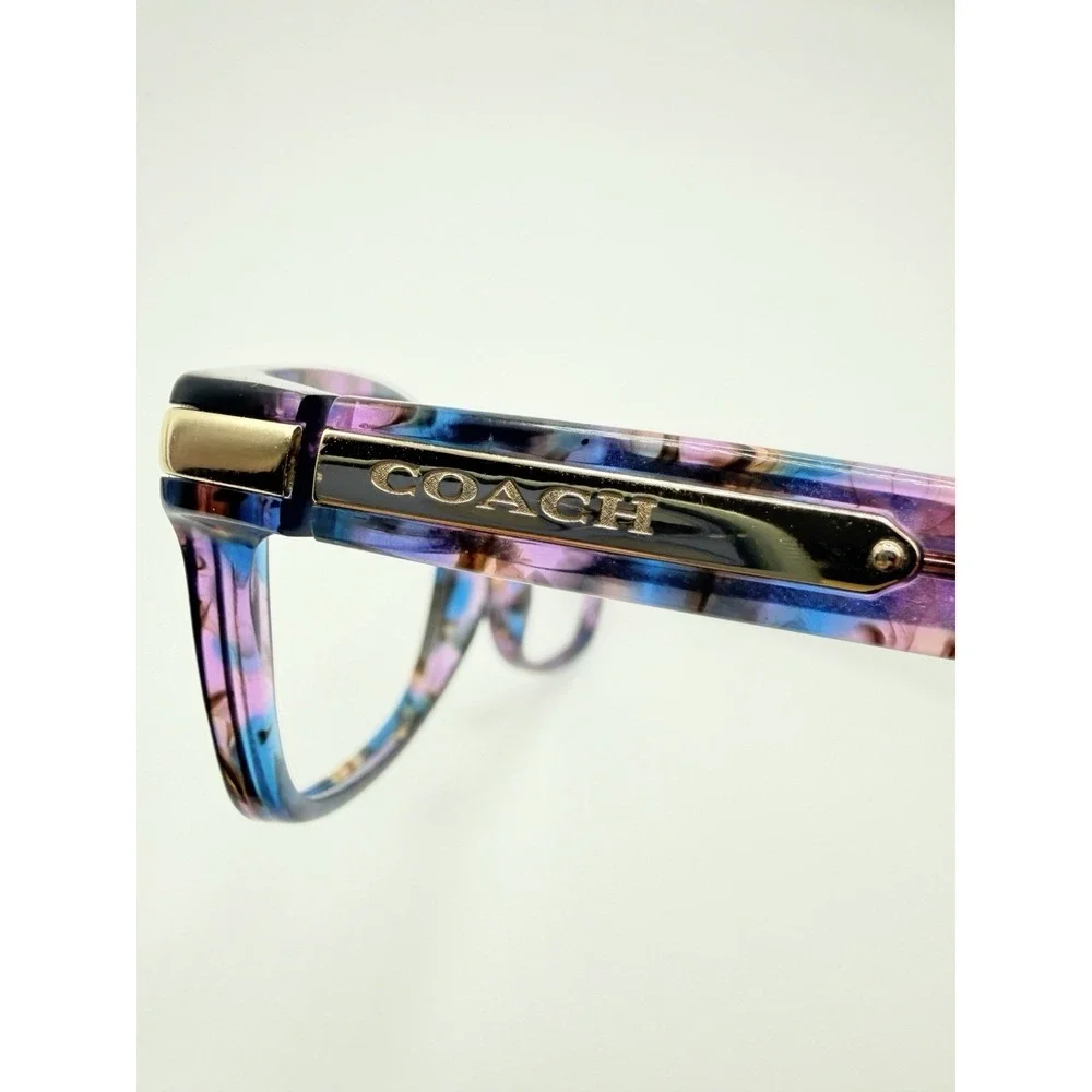 COACH HC 6065 5288 (CONFETTI PURPLE) 51-17-135 Full Rim Eyeglasses Frames Only